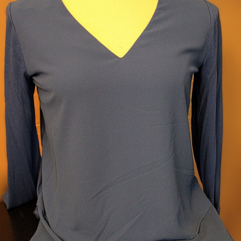 Elegant Navy Blue Women's Top